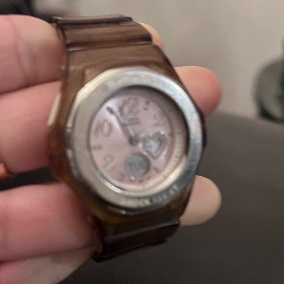 Casio Baby-G Quartz WR Analog 39mm Dial Causal Round Watch - Pink Face - Picture 5 of 10